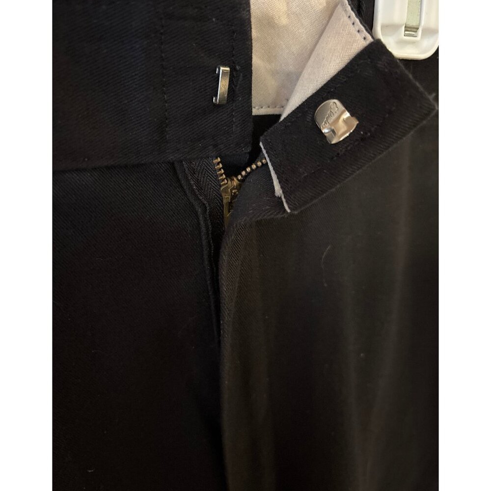 Dickies Black Flat Front Work Pants 33x32 Straight Leg Career‎ Uniform - Picture 3 of 7